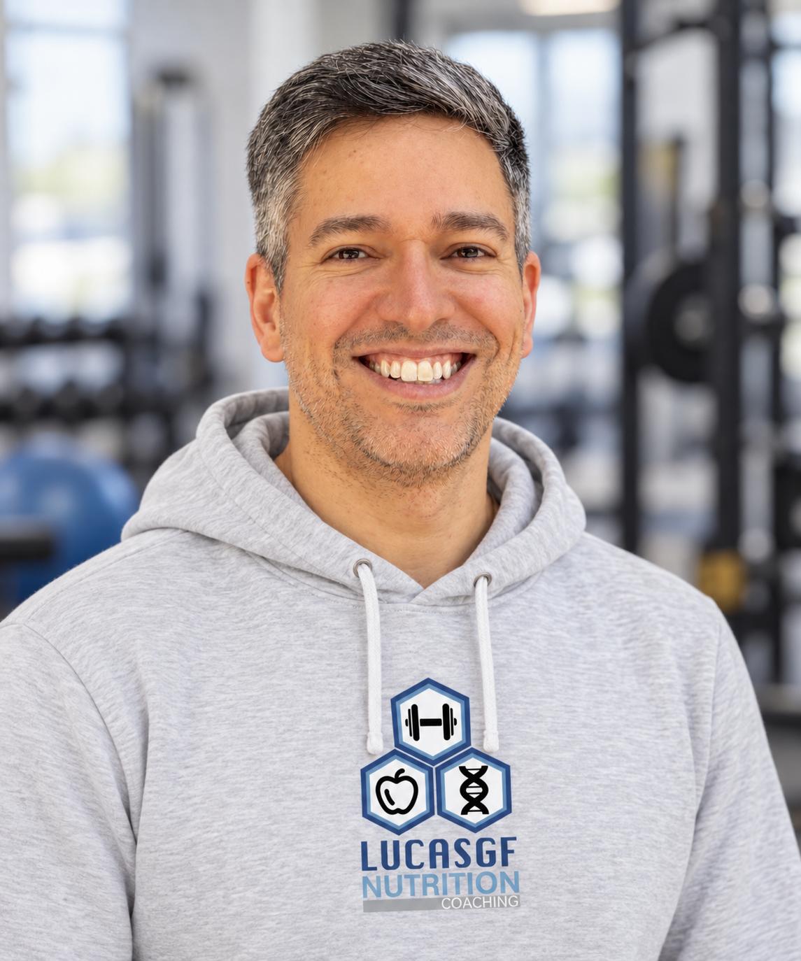 Lucas Guimaraes Ferreira smiling in a gym